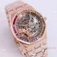 New Copy Audemars Piguet Royal Oak Lady Watches Frosted Gold Skeleton Face 37mm (5)_th.jpg